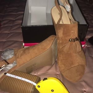 Cognac tassel Sandal